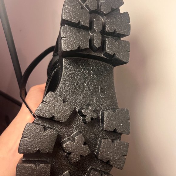 PRADA Brand New Boots never worn- Monolith leather and Re-Nylon boots with pouch - Picture 3 of 5